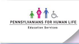 Pennsylvanians for Human Life Logo - PHL provides educational information 
                                              to approximately 35,000 people each 
                                              year.